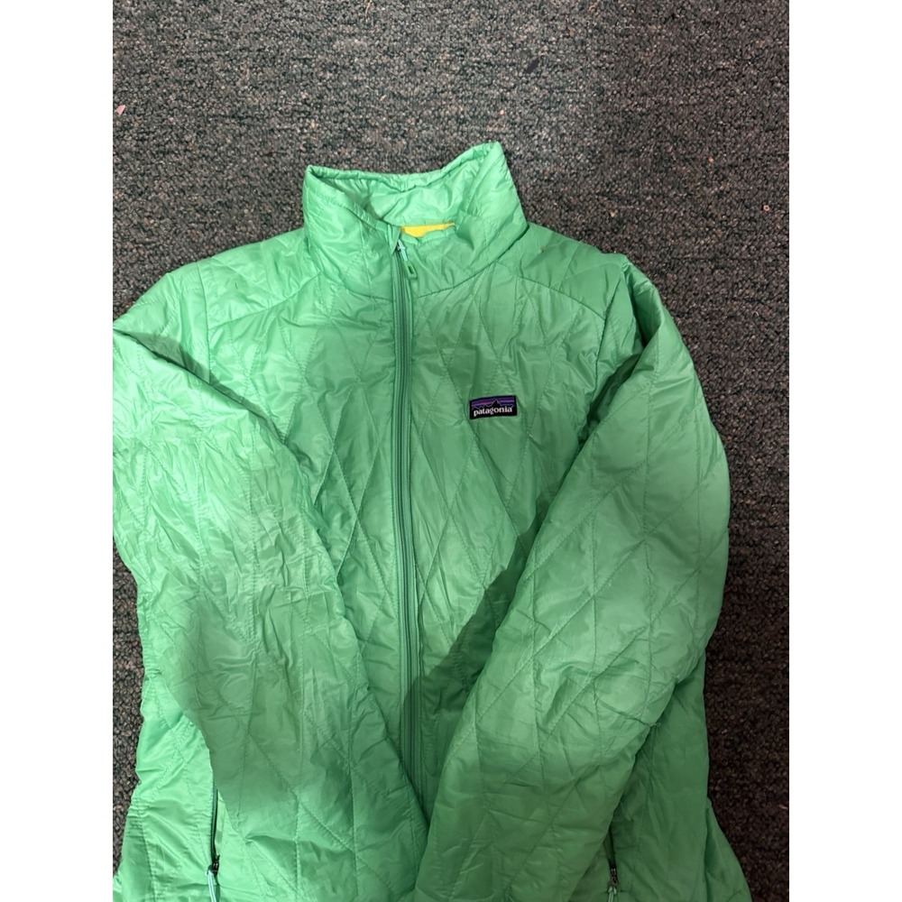 Patagonia Nano Puff Jacket Women's Medium Diamond Quilting Primaloft Green